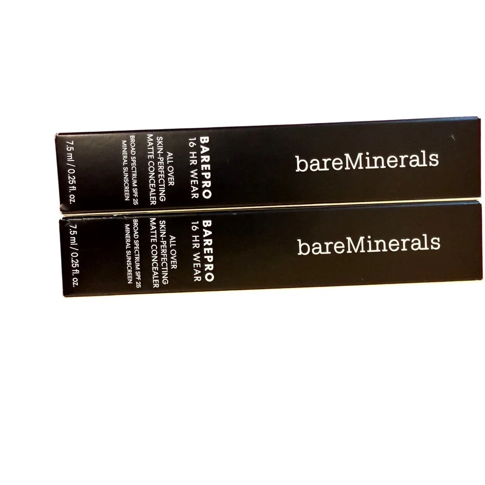 NWT Lot of 2 bareMinerals BarePro Concealer Mineral 255 Neutral Matte SPF25 16HR